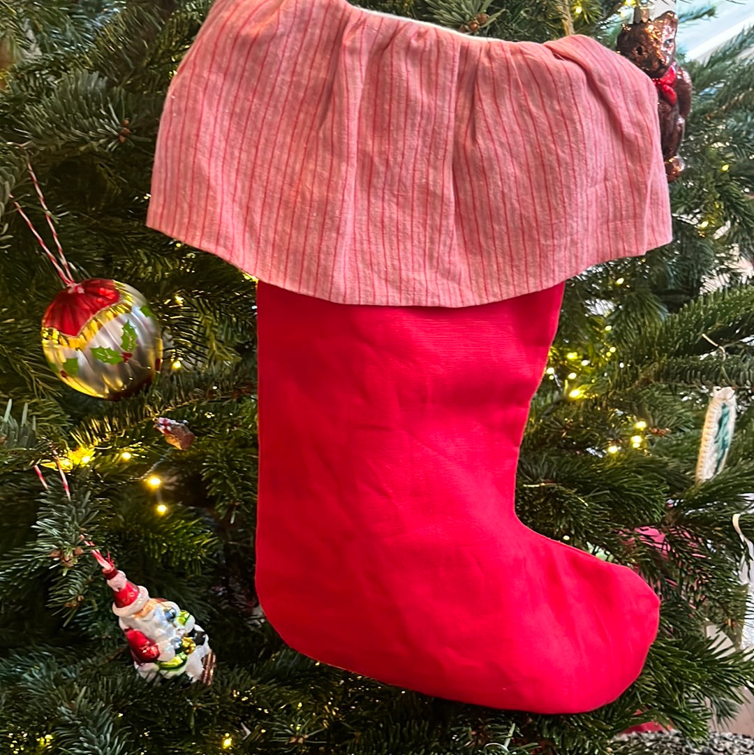 Stocála Irish linen Christmas Stocking