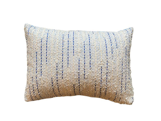 Azure mini couture tweed cushion