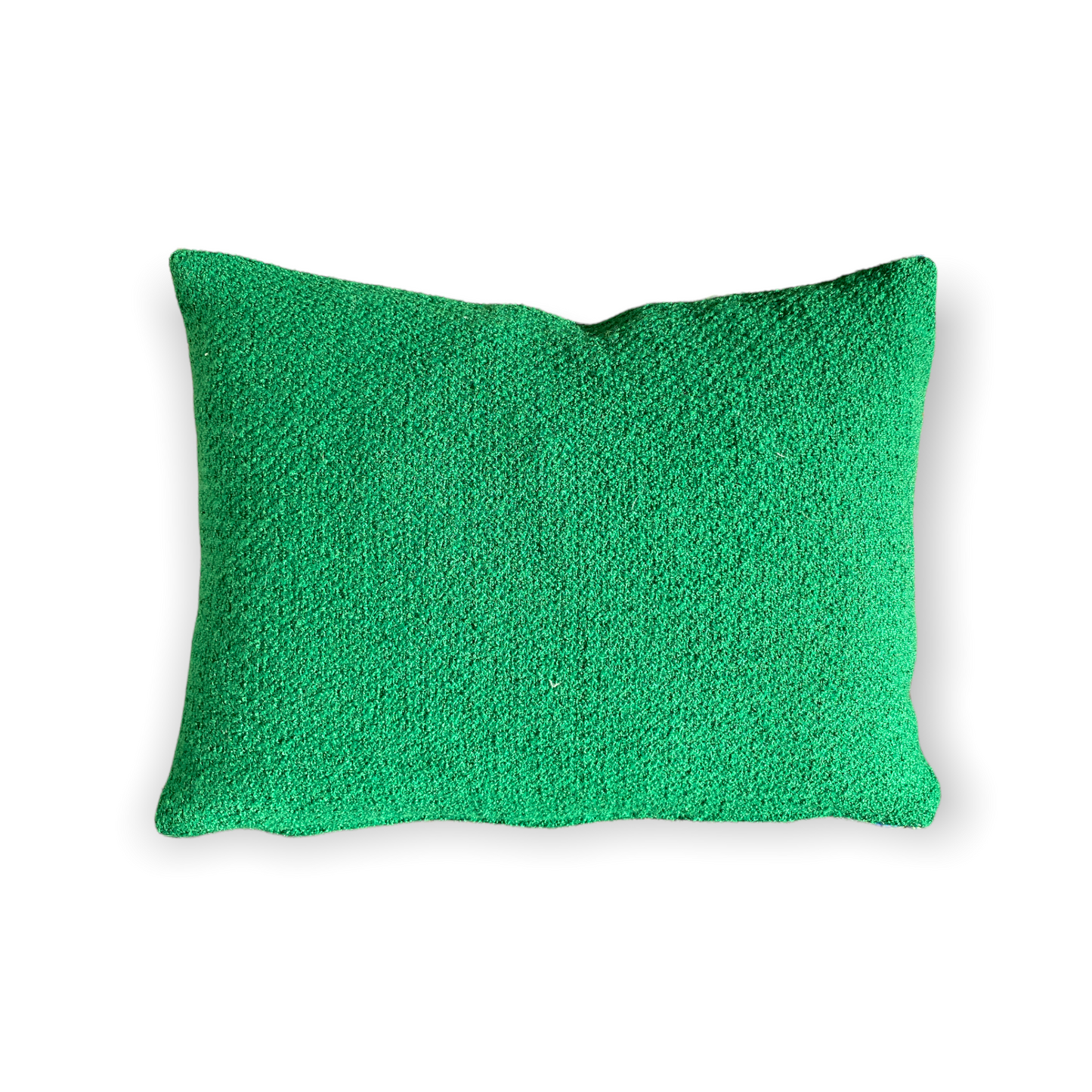 Emerald Couture Tweed Mini Cushion