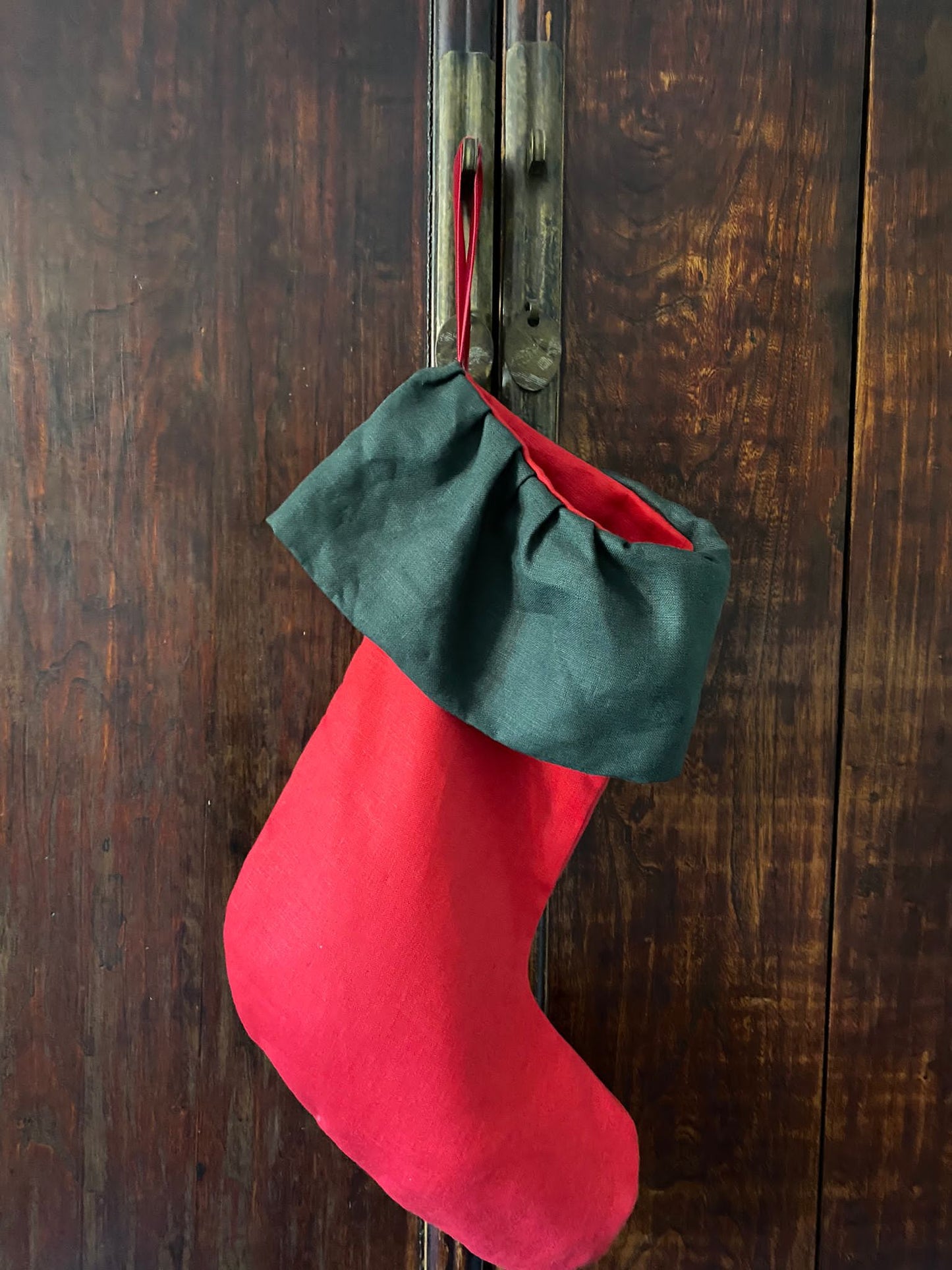 Stocála Irish linen Christmas Stocking